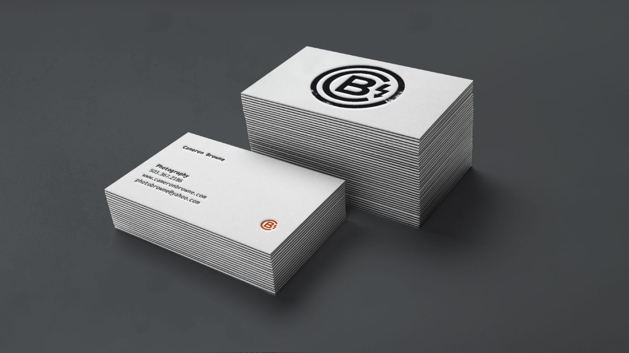 2Cameron Browne Photography Business Cards